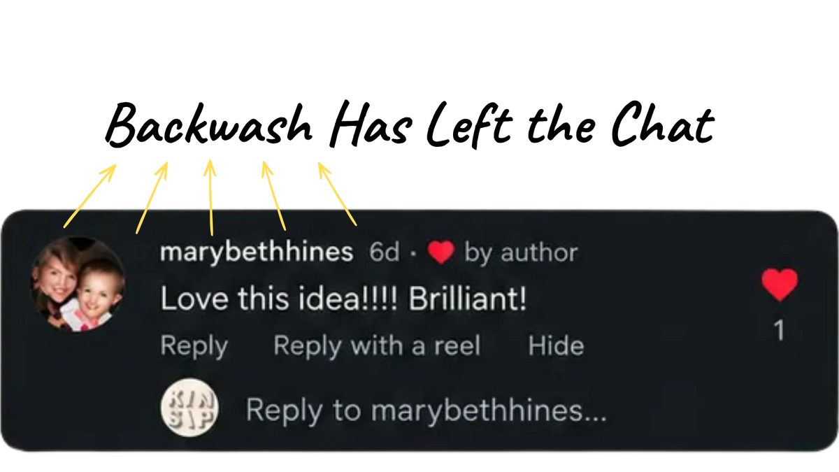 Social media comment screenshot
