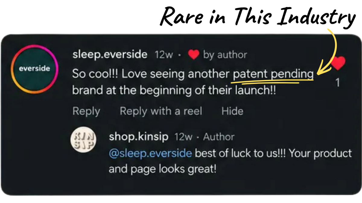 Social media comment screenshot